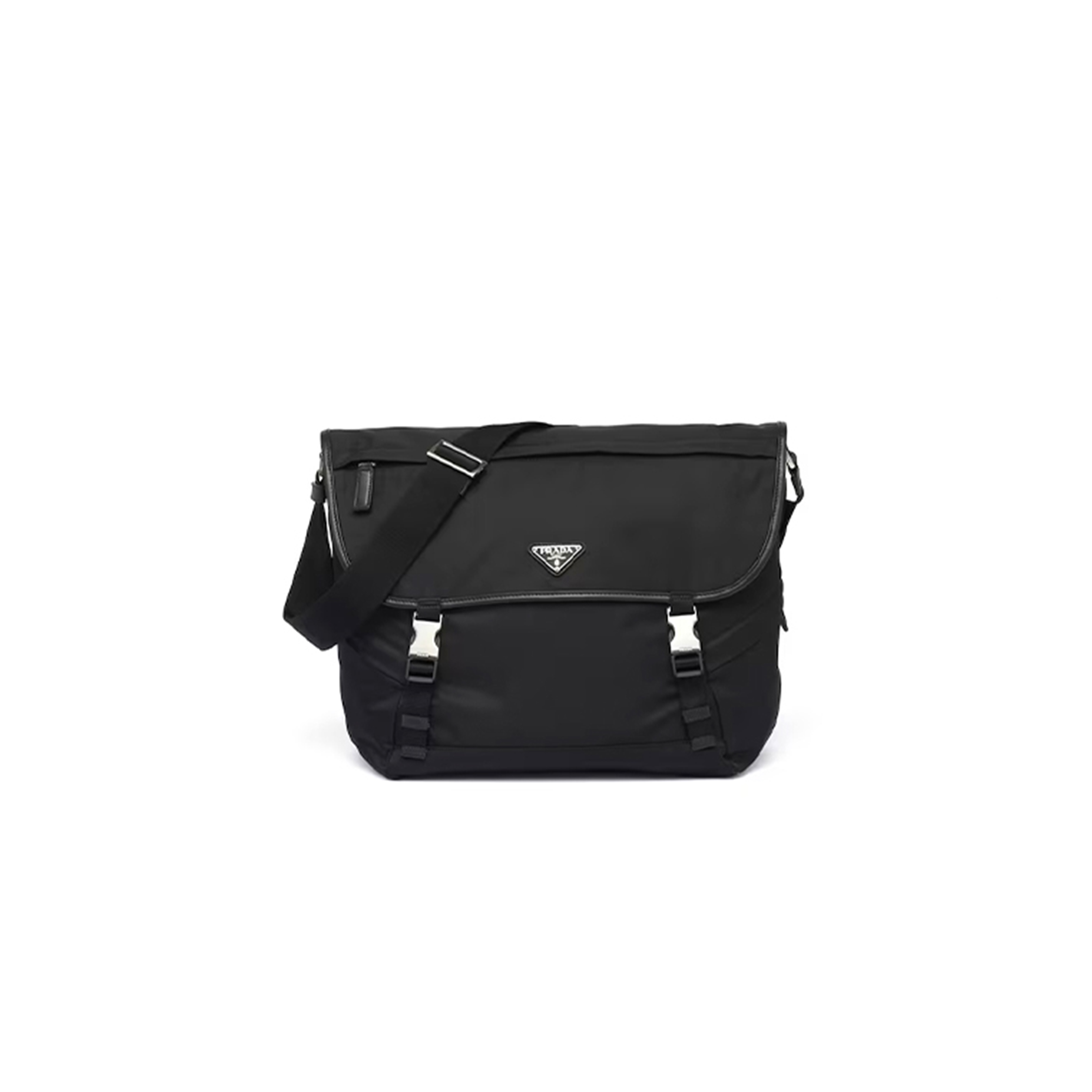 PRADA RE-NYLON AND SAFFIANO LEATHER SHOULDER BAG 2VD052 (30*27.5*14.5cm)